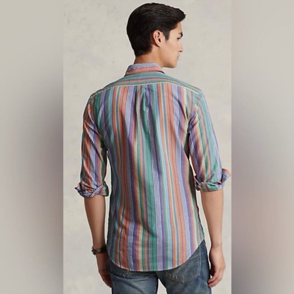 Polo Ralph Lauren Classic Fit Striped Oxford Shirt - Picture 2 of 10